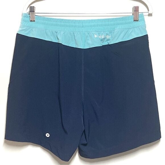 New Birddog Gym Shorts With liner Navy Teal Mens L - Picture 2 of 7